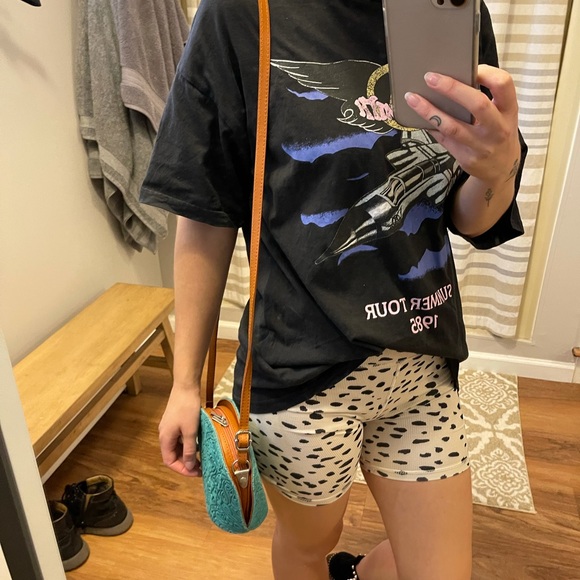 Urban Outfitters turquoise leather suede satchel - Picture 12 of 15